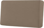 H.VERSAILTEX Super Stretch Individual Seat Cushion Covers Sofa Covers Couch Cushion Covers Slipcover Sets Thick Jacquard Textured Twill Fabric (1 Piece Loveseat Cushion Cover, Macchiato)