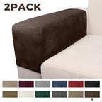 Taque Couch Arm Covers 2 Pcs Sofa Armrest Covers Stretch Couch,Armrest Cover for Chairs Scratch-Resistant Sofa Arm Cover Armchair Slipcovers,Coffee