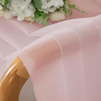 OWEINE Sheer Curtains 84 Inches Long 2 Panels Set, Rod Pocket Fimly Voile Solid Blush Window Curtain Panels for Living Room Bedroom, Soft Voile Sheer Curtains & Drapes, Total 84 Inches Width