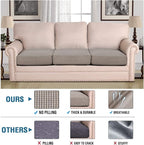 H.VERSAILTEX Super Stretch Stylish Cushions Covers/Furniture Cover Spandex Jacquard Small Checked Pattern Super Soft Slipcover Washable Individual