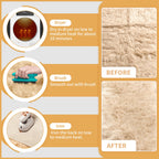 Ciicool Ultra Soft Faux Sheepskin Fur Rug 2x6 Feet Fluffy Rug for Bedroom