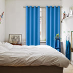 BGment Classic Blue Blackout Curtains for Living Room 120 Inch - 2 Panels