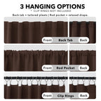 Deconovo Blackout Curtains for Bedroom 108 Inches Long