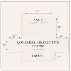 Great Bay Home Reversible Patchwork Loveseat Cover - Washable Slipcover Furniture Protector with Elastic Straps - Perfect for Kids & Pets - Box-Stitched Detail (Dusty Rose)
