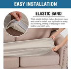 H.VERSAILTEX Velvet Stretch Individual Cushion Cover Plush Cushion Slipcover for Loveseat Sofa Furniture Protector Seat Cushion Sofa Cover (1 Piece Loveseat Cushion Cover, French Oak)