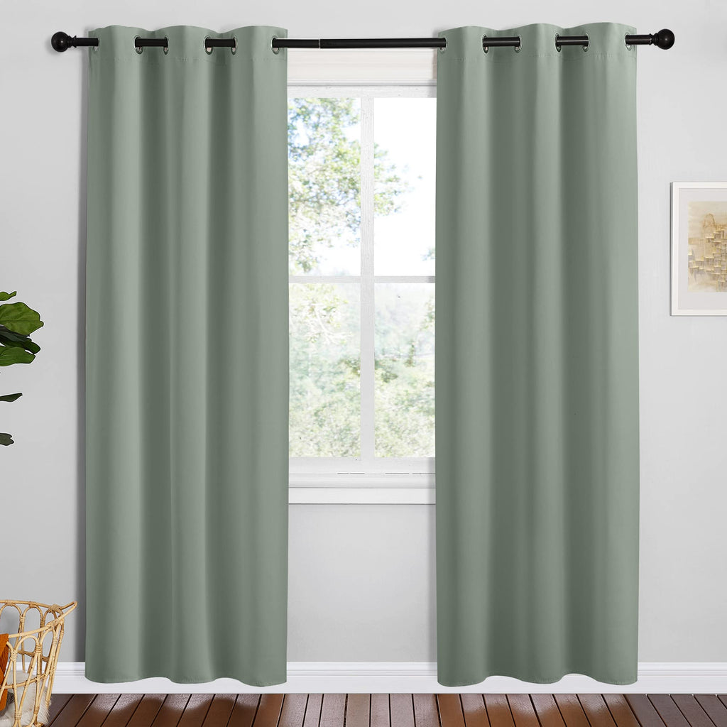 NICETOWN Navy Blackout Curtains for Kid's Room 42" Wide x 78" Long 2 Panels