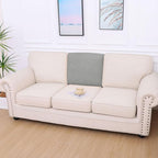 hyha Waterproof Couch Cushion Covers for Pets, Non Slip Sofa Cover for Dogs Washable, Soft Thick Stretch Jacquard Fabric, Sofa Slipcovers with Elastic Bottom (1 Piece for Backrest L, Light Grey)