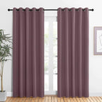 NICETOWN Room Darkening Draperies Window Curtain Panels, Dry Rose, 2 Panels, W60 x L84 -inch, Thermal Insulated Grommet Room Darkening Curtains for Bedroom