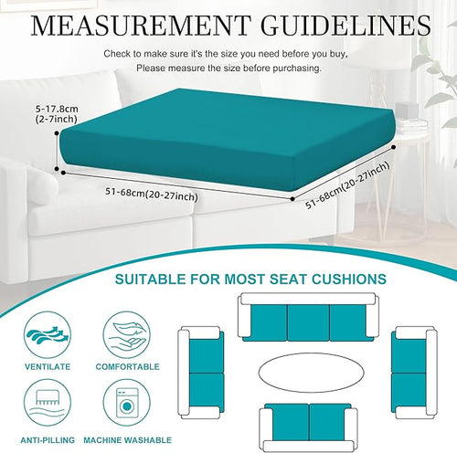 12 Piece Outdoor Cushion Covers, Patio Sofa Cushion Covers, Stretch Fit