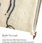 OPPODREAM Nautical Soft Area Rugs 5x7, Washable Beige Rug with Non Slip Backing, 5 x 7 Faux Cashmere Low-Pile 5x7 Carpet