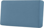 H.VERSAILTEX Super Stretch Individual Seat Cushion Covers Sofa Covers Couch Cushion Covers Slipcover Sets Thick Jacquard Textured Twill Fabric (1 Piece Loveseat Cushion Cover, Dusty Blue)