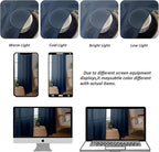 Chyhomenyc Navy Blue Sheer Valances for Windows - Light Filtering Small Kitchen Curtains, Rod Pocket Short Top Window Treatment Decor for Living Room Bathroom Basement, 42Wx16L inches, 2 Panels