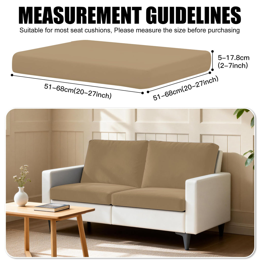 DREAHOTEXTIL 4Pcs Outdoor Cushion Covers, Elastic Patio Cushion Covers