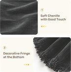 Sectional Couch Covers, 2 Pieces Washable L Shaped Couch Covers Sofa Blanket for Dogs Pet Friendly Sectional Sofa Slipcovers Furniture Covers,71"x 118"+ 71"x 118",(XX-Large,Charcoal Gray)
