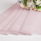 OWEINE Sheer Curtains 84 Inches Long 2 Panels Set, Rod Pocket Fimly Voile Solid Blush Window Curtain Panels for Living Room Bedroom, Soft Voile Sheer Curtains & Drapes, Total 84 Inches Width