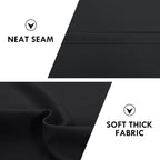 DWCN Blackout Curtains Room Darkening Thermal Insulated Bedroom Curtains Window Curtain Panels, 52 x 84 inches Long, Set of 2 Black Rod Pocket Drapes