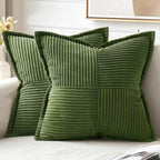 MIULEE Decorative Throw Pillow Covers for Couch 16x16 Inch Dustyblue 2 Pack