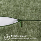 MIULEE Decorative Couch Throw Pillow Covers 20x20 Inch Sage Green 2 Pack