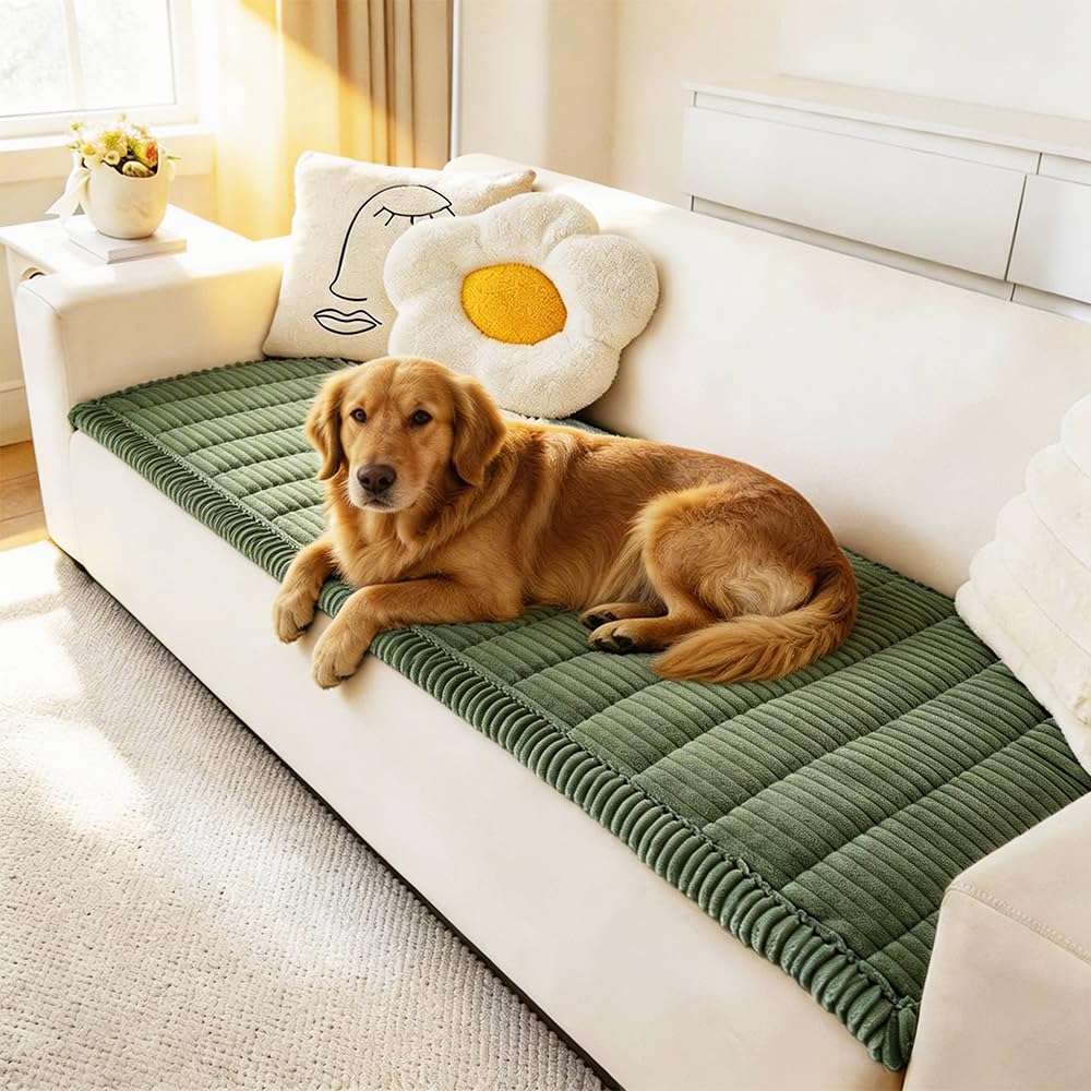 Awjcsv Couch Covers for Dogs Washable, Non Slip Sofa Protector Pet Friendly
