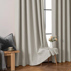 MIULEE Cobblestone Blackout Bedroom Curtains Drapes 72 Inch Long 52"x72"