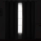 LEMOMO Grey Thermal Blackout Curtains/38 x 84 Inch/Set of 2 Panels Room Darkening Curtains for Bedroom