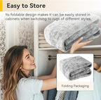 Washable Area Rugs 9'x12' Non-Slip Modern Abstract Soft for Living Room Entryway Bedroom Nursery, Print Pattern, Gray White Grey