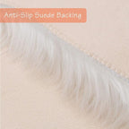 duduta White Faux Sheepskin Fur Rug 3x5 ft, Fluffy Shag Bedroom Dorm Nursery Playroom Carpet Rug Non Slip Washable