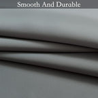 SimpleHome Ombre Curtains 42 x 63 Inch for Bedroom 2 Panels, Gradient Grey White to Grey Light Blocking Thermal Insulated Grommet Room Darkening Window Curtain/Drapes for Living Room