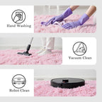 Area Rugs 10x14 Living Room, Shaggy Carpet Soft Plush Furry Bedside Rug Large Area Rugs for Bedroom Kids Girls Boys Home Decor Anti Slip(10 x 14, Pink)