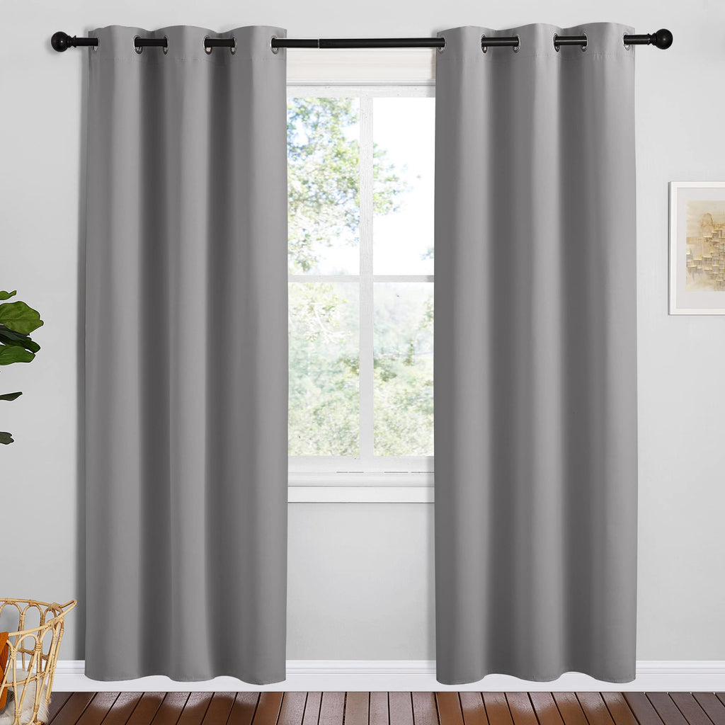 NICETOWN Navy Blackout Curtains for Kid's Room 42" Wide x 78" Long 2 Panels