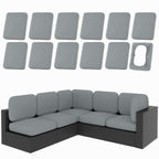 hyha 12Pcs Patio Cushion Covers, Stretch Outdoor Couch Cushion Covers