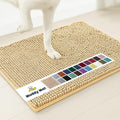 Muddy Mat® | Super Water Absorbent Door Mat Indoor, Microfiber Quick Dry Chenille Entryway Rug, Slip Resistant Front Door Mat, Indoor Mats for Entryway, Machine Washable Pet Rug, Beige 5ft x 7ft
