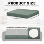 DREAHOTEXTIL 8Pcs Outdoor Cushion Covers, Elastic Patio Cushion Covers