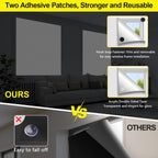 FADOTY 100% Blackout Curtains, 57"x 118" Portable Black Out Window Cover