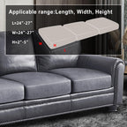 ANARACHON Leather Look Couch Cushion Covers Sofa Seat Slipcovers Sets Couches Furniture Protector for Sectional Armchair Loveseat Pets Kids Stretch Spandex Fabric (3 Cushion Sofa, Light Brown)