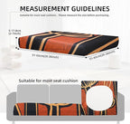 8Pcs Outdoor Cushion Covers, Patio Cushion Covers,Stretch Elastic Slipcovers, Replacement Washable & Reusable Furniture Protector for Patio Couch (Royal Flower-Pattern,Cover Only)