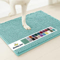 Muddy Mat® | Super Absorbent Door Mat Indoor, Microfiber Quick Dry Chenille Entryway Rug, Non-Slip Front Door Mat, Indoor Mats for Entryway, Machine Washable Pet Rug, Seafoam Green 48"x72"