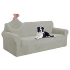 U-NICE HOME Oversized Stretch Couch Cover Slipcover, Taupe