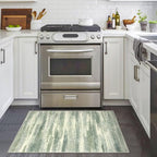 Lansny Modern Abstract Entryway Rug Indoor 2x3 Washable Rug Non-Slip Soft Small Area Rug Sage Green Grey Kitchen Mats Thin Print Faux Wool Floor Carpet Throw Rugs for Entrance Bedroom
