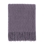 BOURINA Green Throw Blanket 50x60 Inch Boho Knitted Soft Throw Sofa Blanket