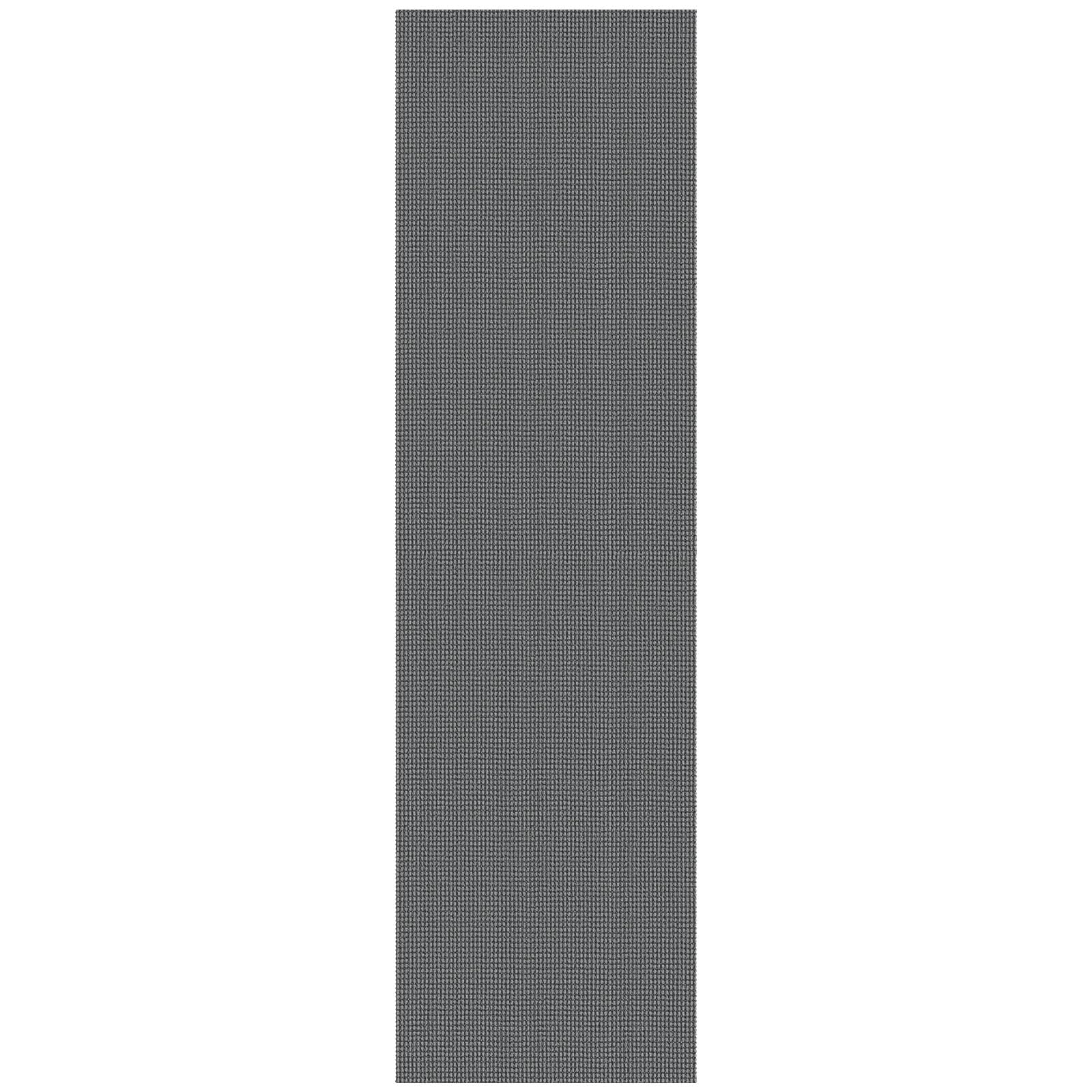 KOZYFLY Extra Long Runners for Hallways 3x14 ft Washable Kitchen Runner Non Slip Rubber Backed Hallway Rug Cotton Entryway Runner Rug Floor Carpet for Indoor Hall, Kitchen, Stair, Grey/Dark Grey