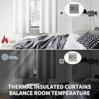 BGment Room Darkening Curtains 54 Inches Long - Grommet Thermal Insulated Drapes Window Treatment Curtains for Bedroom, 2 Panels, 52 x 54 Inch, Pure White