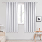 Deconovo Blackout Curtains for Bedroom, Living Room Curtains 63 Inches Long