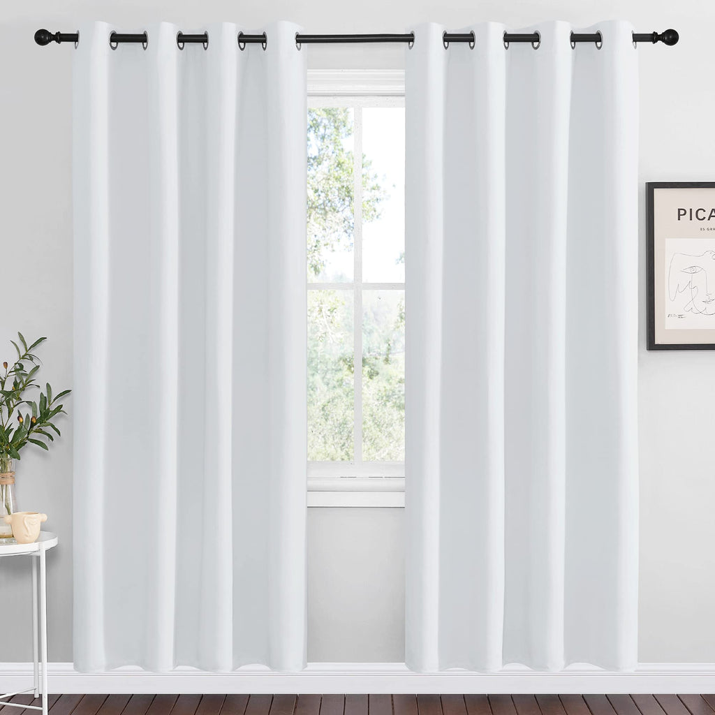 NICETOWN Cappuccino Blackout Curtains for Kitchen 55" w x 78" L 2 Panels
