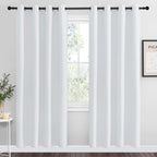 NICETOWN Cappuccino Blackout Curtains for Kitchen 55" w x 78" L 2 Panels