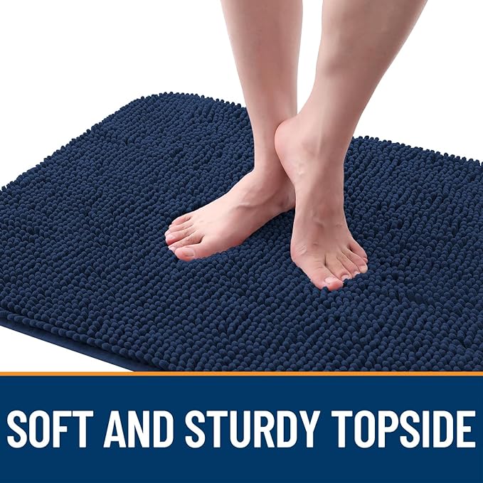 OLANLY Dog Door Mat for Muddy Paws 47x17, Super Absorbent Chenille Mud Mat