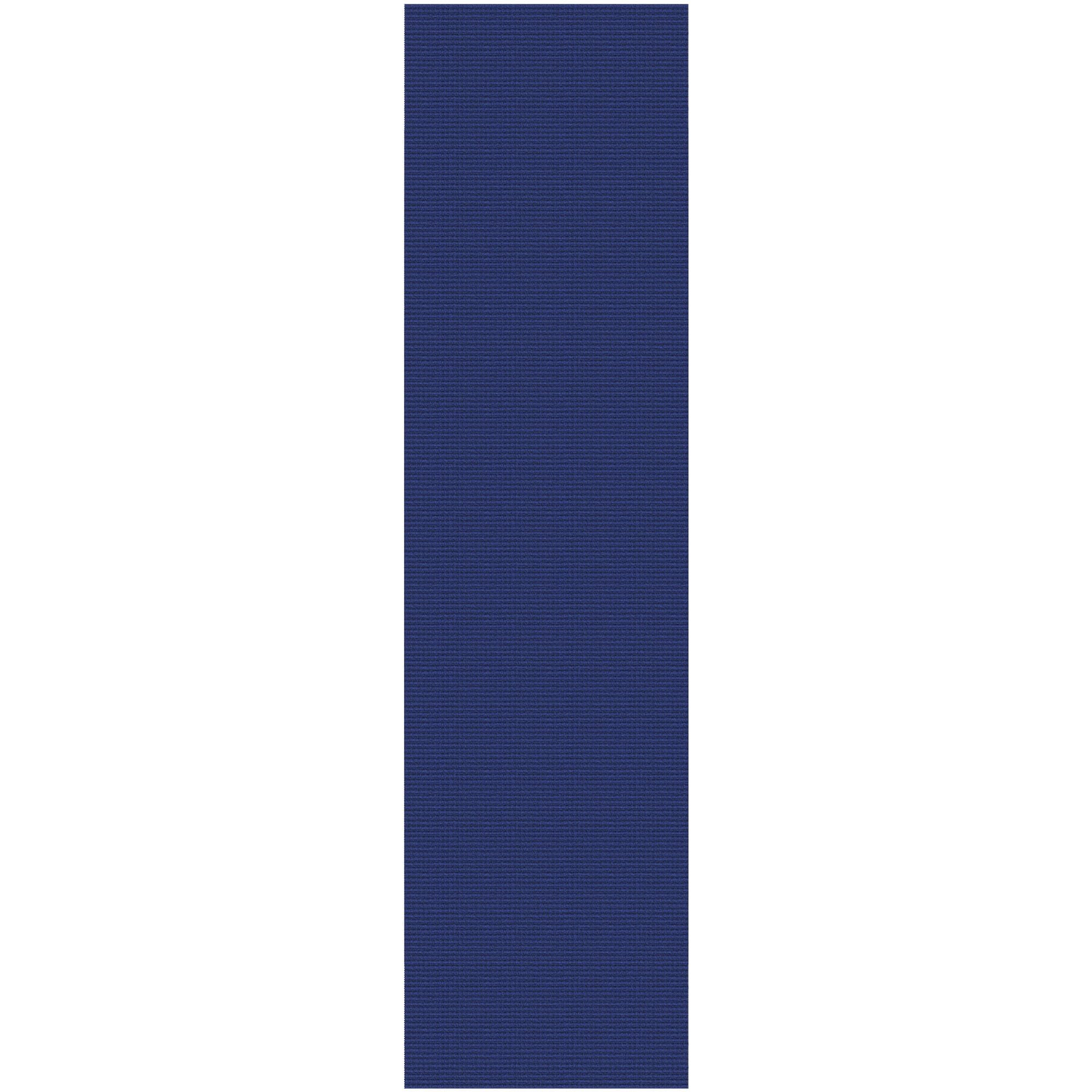 KOZYFLY Runners for Hallways 2.6x10 ft Washable Kitchen Runner Non Slip Rubber Backed Hallway Rugs Cotton Entryway Runner Rug Floor Carpet for Indoor Hall, Backdoor, Kitchen, Royal Blue/Navy