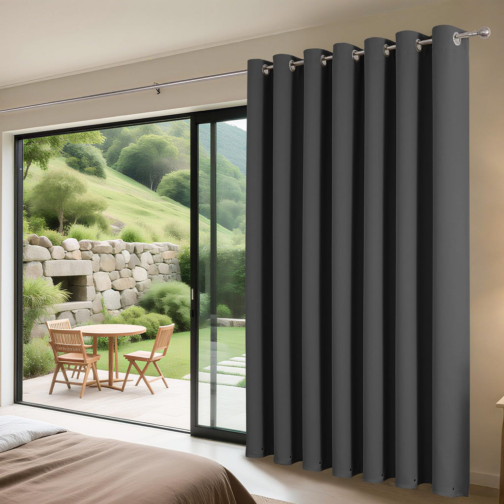 Joydeco Blackout Patio Sliding Door Curtains, Privacy Room Divider Curtains