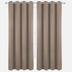 LEMOMO Cappuccino Thermal Blackout Curtains/52 x 84 Inch/Set of 2 Panels Room Darkening Curtains for Bedroom