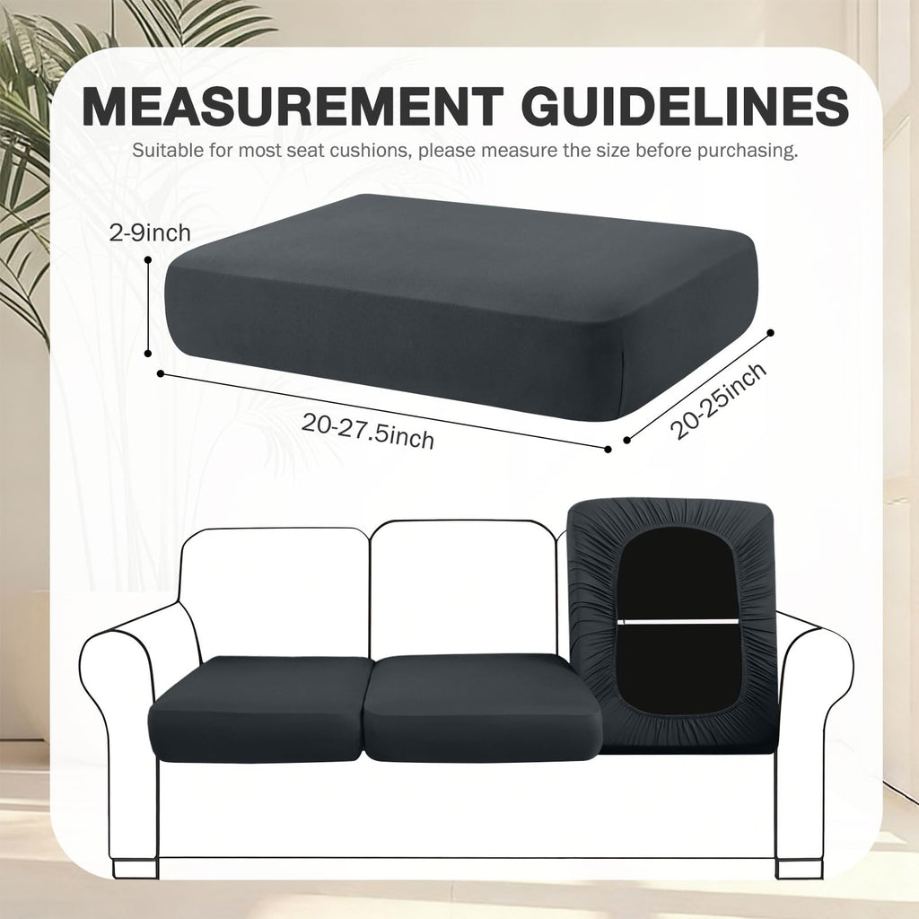 hyha 14Pcs Patio Cushion Covers, Stretch Outdoor Couch Cushion Covers